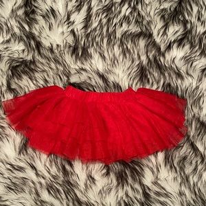 Red Tutu shirt 0-3 months